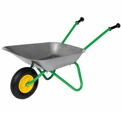 Rolly Toys Kruiwagen metaal luchtband grijs/groen
