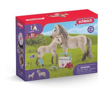 Schleich Horse Club Hannah Rescue Set met Merrie/Veulen/Accessoires