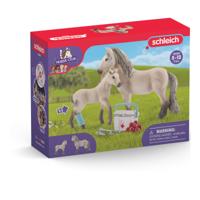 Schleich Horse Club Hannah Rescue Set met Merrie/Veulen/Accessoires - thumbnail