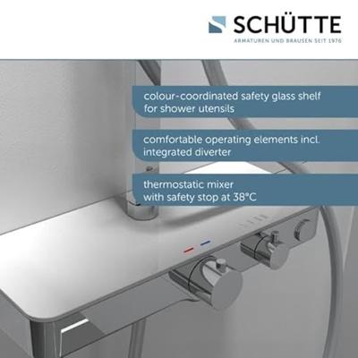 SCHÜTTE douchesysteem ocean thermostatisch