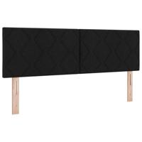 Boxspringbed met matras met matras Zwart 140 x 200 cm Stof - thumbnail