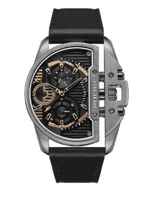 Police PEWJF2203601 Zwart Grijs Heren horloge