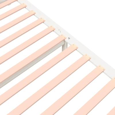 Bedframe massief hout wit 140x190 cm - thumbnail