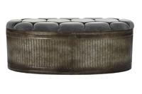 Kruk DKD Home Decor Grijs Metaal 117 x 42 x 47 cm - thumbnail