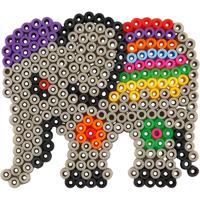 Creativ Company Onderplaat, eend, olifant, giraf, beer, paard en een vis, afm 10x11-13x16,5 cm, medium, 6 stuk/ 1 doos - thumbnail