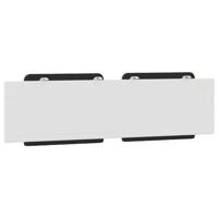 Hoofdbordkussen 180 cm kunstleer zwart en wit - thumbnail