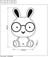 Lucide DODO RABBIT - Tafellamp Kinderkamer - LED 3 StepDim - 1x3W 4000K - Roze - thumbnail
