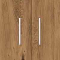 Aquariumstandaard 101x41x58 cm bewerkt hout artisanaal eiken - thumbnail