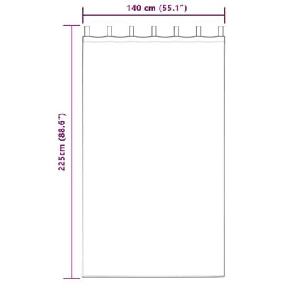 VidaXL Verduisterende gordijnen 2 pcs lichtgrijs 140 x 225 cm fluweel