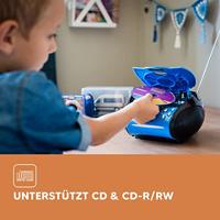 Lenco SCD-24 Draagbare Radio CD Speler Blauw/Zwart - thumbnail