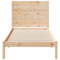 Bedframe extra lang zonder matras massief hout 100x220 cm - thumbnail