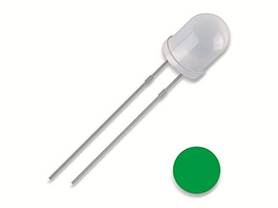 Quadrios 2111O169 Bedrade LED Groen Rond 5 mm 2500 mcd 30 ° 20 mA 3 V Quadrios 2111O169 Bedrade LED Groen Rond 5 mm 2500 mcd 30 ° 20 mA 3 V