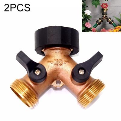 2 stuks 2 in 1 huishoudelijke water kraan ventiel shunt connector