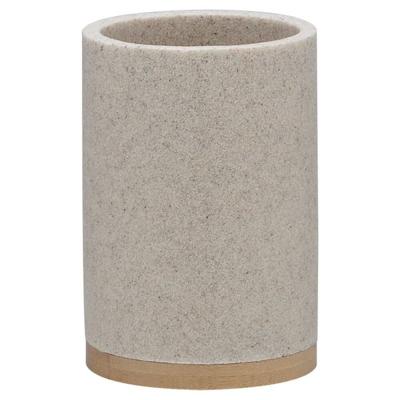 Tandenborstelbeker Sealskin Grace 10,2 x 7,2 cm Polyresin Zand Tandenborstelbeker Sealskin Grace 10,2 x 7,2 cm Polyresin Zand