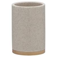 Tandenborstelbeker Sealskin Grace 10,2 x 7,2 cm Polyresin Zand - thumbnail
