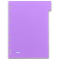 OXFORD MyColour tabbladen, formaat A4, uit gekleurde PP, 11-gaatsperforatie, 6 tabs - thumbnail