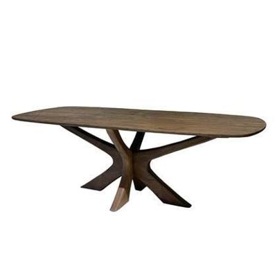 Sohome Deens Ovale Eettafel 'Mabel' Mangohout, 250 x 105cm, kleur Bruin Sohome Deens Ovale Eettafel 'Mabel' Mangohout, 250 x 105cm, kleur Bruin