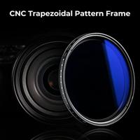 K&F Concept variabel ND filter ND2-ND400 blue coated 67mm - extra dun grijsfilter met blauwe coating - thumbnail