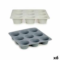 Bakplaat voor Muffins 22 x 3 x 22 cm Cupcakes (6 Stuks) - thumbnail