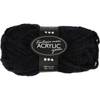 Creativ Company Fantasia acrylgaren, l: 35 m, maxi, zwart, 50 gr/ 1 bol - thumbnail