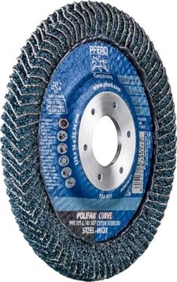 PFERD TOOLS 69398196 PFR 125-L Z 40 SGP CURVE STEELOX Lamellenschijf Diameter 125 mm Korrelgrootte (num) 40 2 stuk(s)