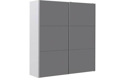 Goossens Kledingkast Easy Storage Sdk, 203 cm breed, 220 cm hoog, 2x 3 paneel glas schuifdeuren Goossens Kledingkast Easy Storage Sdk, 203 cm breed, 220 cm hoog, 2x 3 paneel glas schuifdeuren