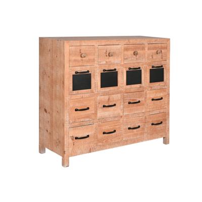 Ladenkast Home ESPRIT Zwart Natuurlijk Metaal Spar Cottage 110 x 40 x 92,5 cm Ladenkast Home ESPRIT Zwart Natuurlijk Metaal Spar Cottage 110 x 40 x 92,5 cm