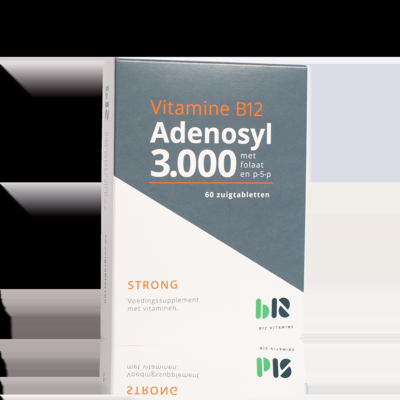B12 Adenosyl 3.000 met Folaat - 60 tabletten
