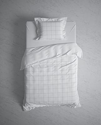 Heckett & Lane Heckett & Lane Diamante Dekbedovertrek 140 White