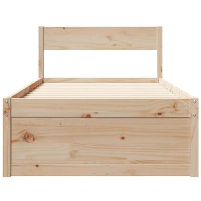 Bedframe zonder matras massief grenenhout 90x200 cm