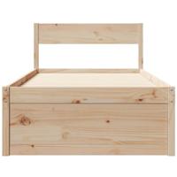 Bedframe zonder matras massief grenenhout 90x200 cm - thumbnail