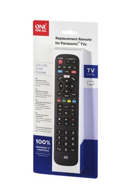 OneForAll URC4914 voor Panasonic Afstandsbediening Zwart - thumbnail