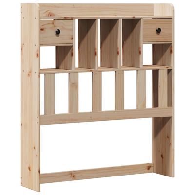 Bed met boekenkast zonder matras massief grenenhout 90x200 cm - thumbnail