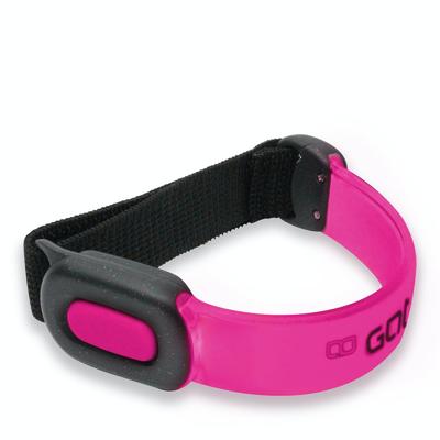 Outwet Gato armband led usb one size neon roze