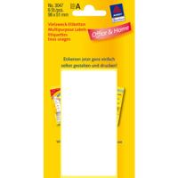 Etiket avery 3047 98x51mm wit 6st - thumbnail
