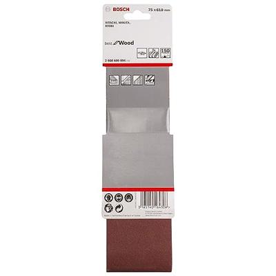 Bosch Accessories 2608606094 Schuurband Korrelgrootte (num) 150 (l x b) 610 mm x 75 mm 3 stuk(s) Bosch Accessories 2608606094 Schuurband Korrelgrootte (num) 150 (l x b) 610 mm x 75 mm 3 stuk(s)
