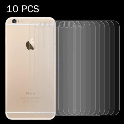 10 stuks voor iPhone 6 Plus de 6s Plus de 0 26 mm 9H & oppervlakte hardheid 2.5D explosieveilige terug getemperd glas Film