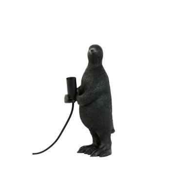 Light & Living Tafellamp 'Penguin' 34cm, kleur Mat Zwart - thumbnail