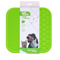 Eat Slow Live Longer Lick Mat Duo L Green - thumbnail