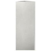 Plantenbak driehoek 30x26x75 cm roestvrij staal - thumbnail