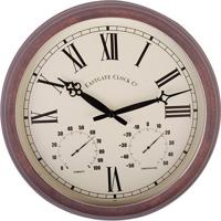 Buitenklok met thermometer en hygrometer ⌀ 38 cm - thumbnail