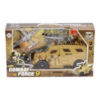Intro Combat force lager voertuig met solaatjes en accessoires - thumbnail