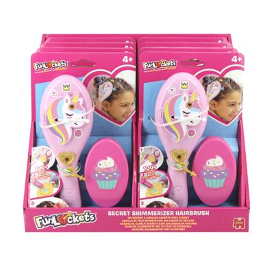 Jumbo funlockets geheime haarborstel met glinsters - 8st.