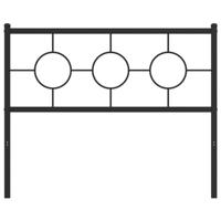 Hoofdbord 107 cm metaal zwart - thumbnail