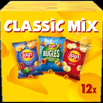 Lay's Classic Mix Multipack Chips 12 x 27,5 g bij Jumbo Lay's Classic Mix Multipack Chips 12 x 27,5 g bij Jumbo