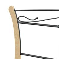 Bedframe metaal zwart 200x200 cm - thumbnail