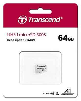 Transcend Premium 300S microSDXC-kaart 64 GB Class 10, UHS-I, UHS-Class 1 Transcend Premium 300S microSDXC-kaart 64 GB Class 10, UHS-I, UHS-Class 1