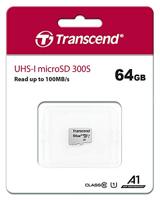 Transcend Premium 300S microSDXC-kaart 64 GB Class 10, UHS-I, UHS-Class 1 - thumbnail
