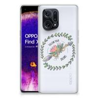 OPPO Find X5 Telefoonhoesje met Naam Boho Dreams - thumbnail