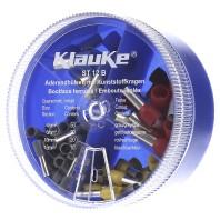 Klauke ST12B Assortiment adereindhulzen 4 mm², 6 mm², 10 mm², 16 mm² Deels geïsoleerd Grijs, Geel, Rood, Blauw 100 onderdelen